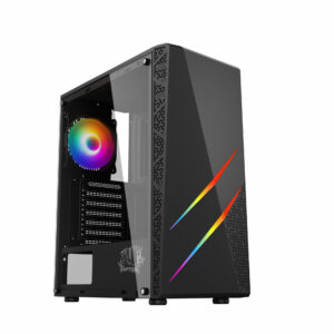 Gabinete Raptor Blaze Force TG Mid-Tower RGB Fan x2 w/button control