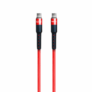 CABLE FOXBOX ROUND PRO TYPE-C A TYPE-C  ROJO 125M (7476)
