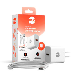 CARGADOR ALO POWER 18W QC BLANCO (8021)