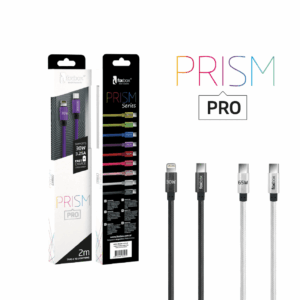 CABLE FOXBOX USB PRISM PRO TYPE-C A LIGHTNING NEGRO 2M (6981)