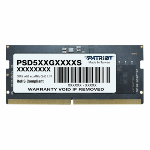 Memoria PC Patriot Signature 8GB, DDR5, 4800MHz, CL40, SODIMM, Notebook