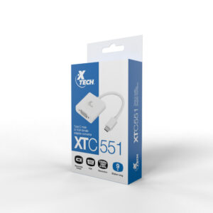 Adaptador X-TECH C/CONEC TIPO-C MACHO A VGA HEMBRA