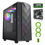 Gabinete Gamemax Diamond CP BK 4*FAN ARGB ATX